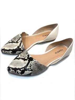 Torrid D’Orsay Reptile Flats | 8W
